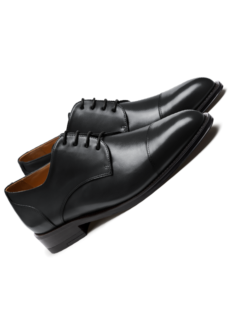 Black derby shoes