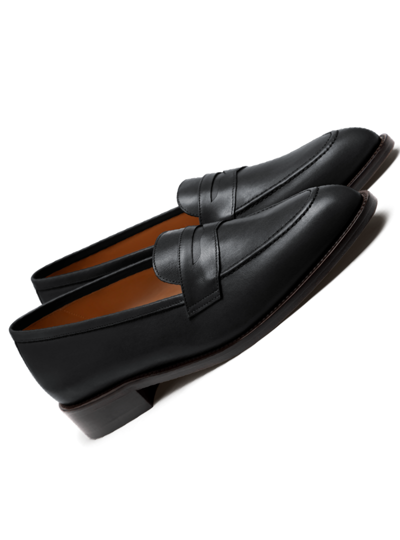 Black loafers